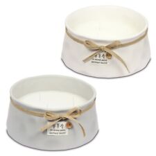 1 PZ linea quadrifoglio terra candela diam.18xh.8 cm 2ass. bomboniere solidali i