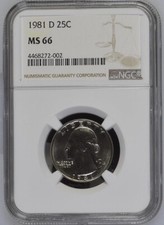 1981-D 25C Washington Quarter