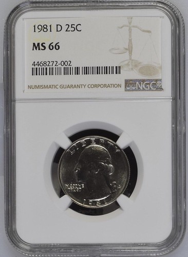 1981 25c washington quarto - 1981-d,