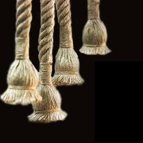 Canapa corda lampada e27 - canapa,