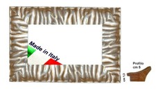 Cornice in legno Argento con