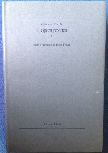 Opera poetica giovanni - l'opera, di