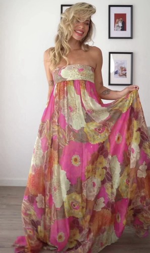Maxi abito lungo zara l - lungo,