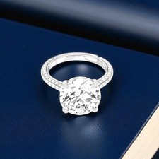 Ehering 18 K Weißgold Diamant