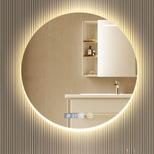 Specchio bagno led bagno rotondo da parete con illuminazione 60 cm senza appannamento 