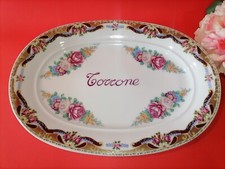Vassoio piatto da portata in porcellana Vizavi Limoges Torrone 25x35 cm