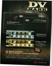 Amplificatore testa DV MARK Micro 50 Amp 2018 cabinet neoclassico rivista annuncio