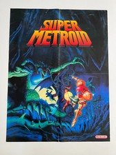 Poster Super Metroid da SNES / Super Nintendo Big Box circa 55 x 41,5 cm