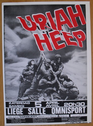 Uriah heep prog metal poster - uriah,