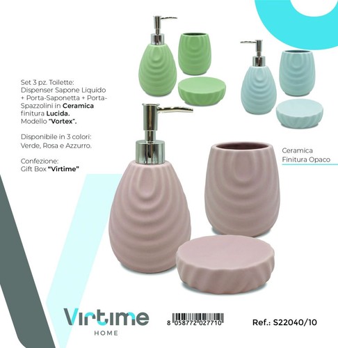 Set pezzi accessori bagno - set,