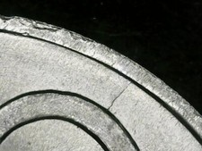 10 LIRE 1968 ERRORE - FRATTURA TRA IL NUMERO 0 DEL VALORE E IL BORDO [U220]