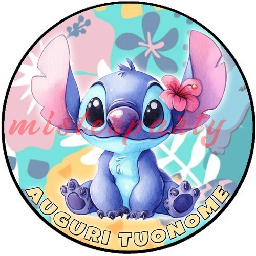 Cialda stitch ostia compleanno - cialda,