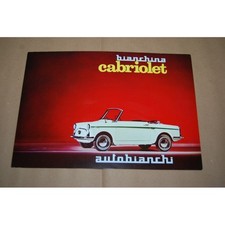 BROCHURE AUTO BIANCHINA AUTOBIANCHI CABRIOLET 3 PAG. UP 6512 NUOVO