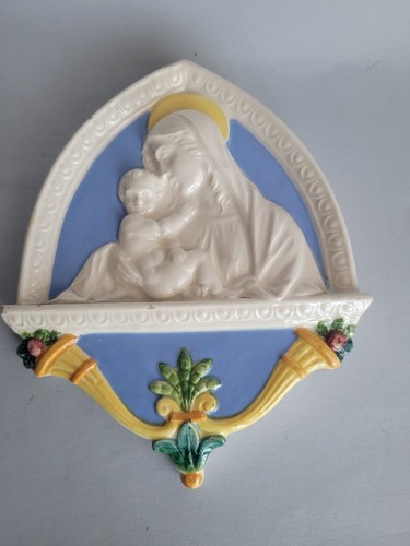 Placca madonna con bambino - placca,