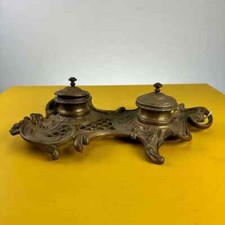 calamaio in bronzo dorato