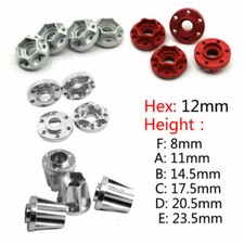 4PCS/SET Mozzi esagonali ruota in metallo per cerchio ruota 1,9" 2,2" Beadlock 1/10 RC Crawlers