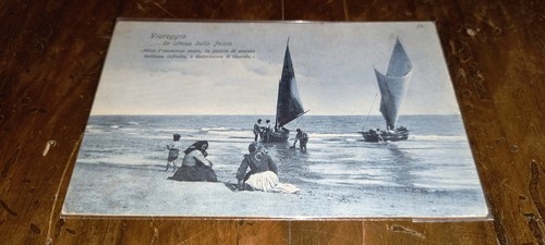 Cartolina viareggio attesa - cartolina,