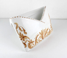 Busta porta lettere MAIOLICA Ceramica DA TAVOLO Dipinta a mano ASCOLI PICENO