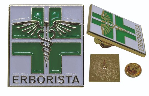 Spilla smaltata erborista - smaltata,