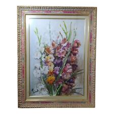 QUADRO GLADIOLI - ANTONELLO ZECCA COLORE ACQUERELLO SU CARTA