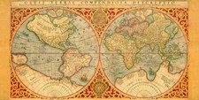 Quadro Mappa Terra Mappamondo