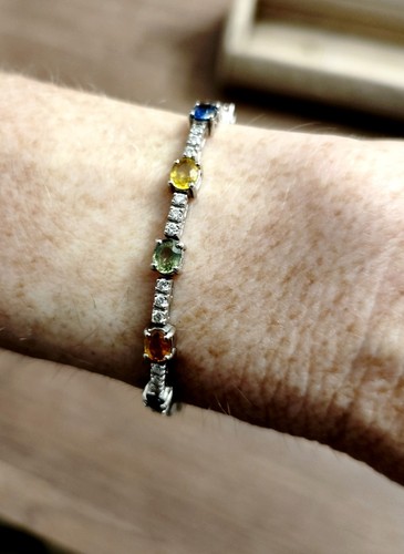 Bracciale tennis rainbow in - bracciale, "rainbow"