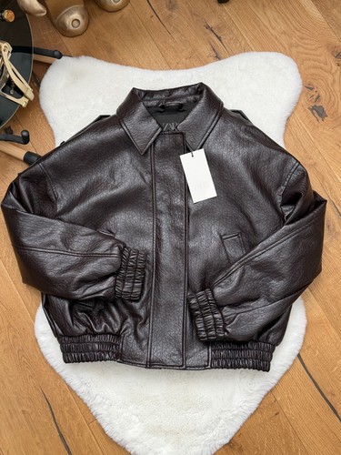 Zara bomber effetto pelle - zara,