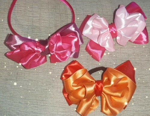 Fiocchi per capelli realizzati