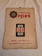 CALENDARIO ORGANIZZAZIONE PAGHE E STIPENDI "ORPES" MISURE 35X25,5 VEDI FOTO