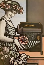 Flavio Costantini, 1977 - OLIVETTI - Original advertising poster cm 68 x 48