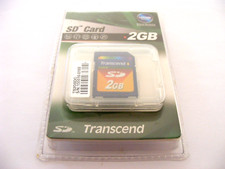 2GB Secure Digital Card (scheda SD 2GB) TRANSCEND nuova