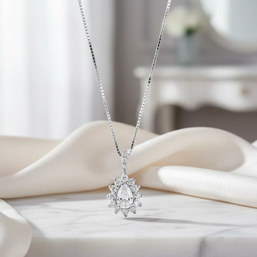 Collana con goccia oro - collana,