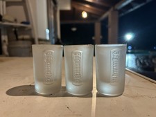 Set Completo 3 Bicchieri di Vetro Liquore Alle Erbe Tedesco Amaro Jagermeister