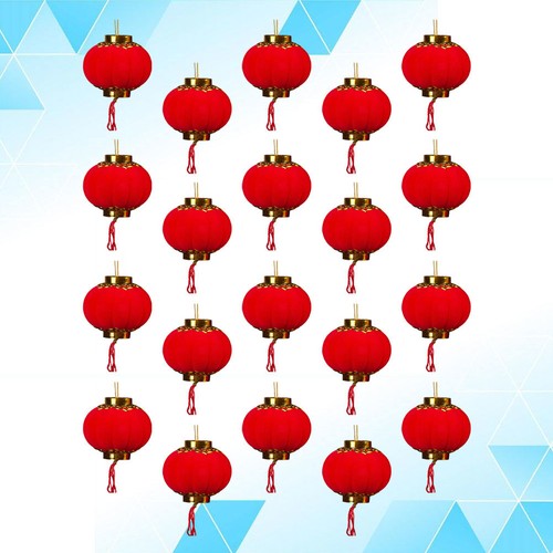 20pcs piccole lanterne rosse - ,