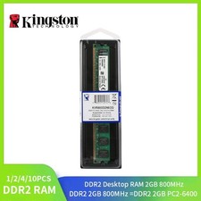 1/2/4/10PCS Kingston Desktop DDR2 RAM Memoria 2GB 800MHz Desktop Memory Model PC