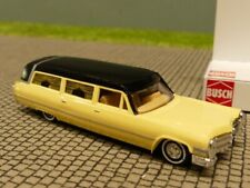 1/87 Busch Cadillac Station Wagon '66 carro funebre giallo chiaro 42920