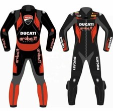 Tuta in pelle nera Ducati
