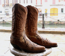 Stivali pelle pitone camperos