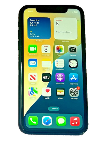 Apple iphone 128gb black - iphone, xr