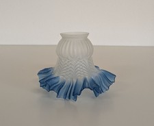 Paralume - Vetro Satinato Trasparente/Blu