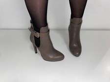 tronchetto pelle tortora tacco