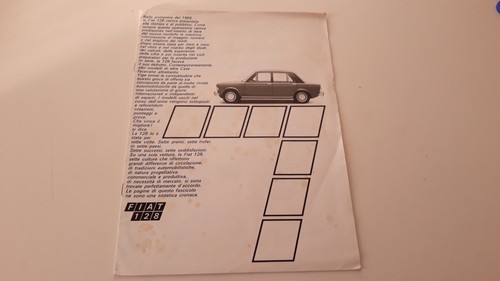 Depliant catalogo fiat 128 - depliant,