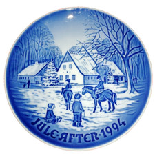 PIATTO DA COLLEZIONE PORCELLANA DANESE B&G JULE AFTEN AFTER NATALE 1994 