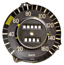MERCEDES 280 SE FONDELLO CONTACHILOMETRI VDO KM/H 160 DIAL ODOMETER SPEEDOMETER