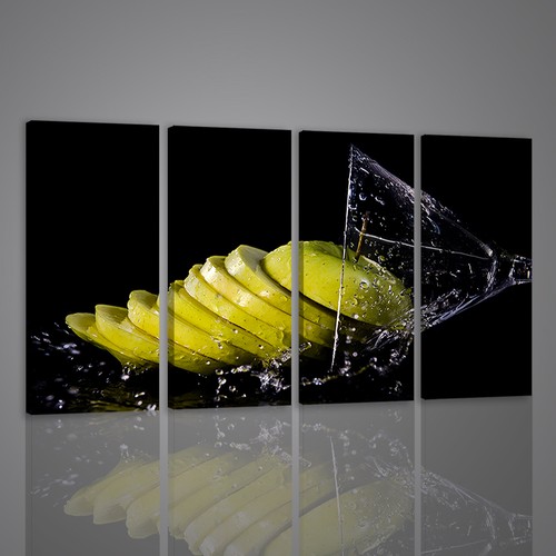 Quadri moderni apple green - apple,