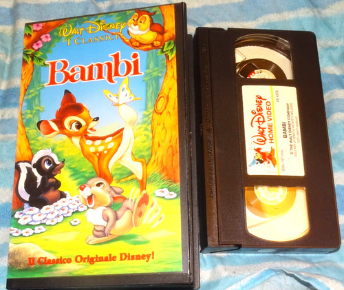 Vhs bambi walt disney - vhs,