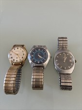 lotto 3 orologi uomo vintage