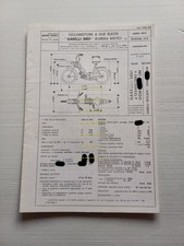 Garelli 50 Eureka Matic 1975 Facsimile originale scheda omologazione DGM