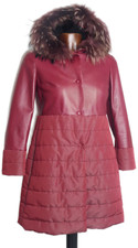 Parka donna pelle tessuto - parka,