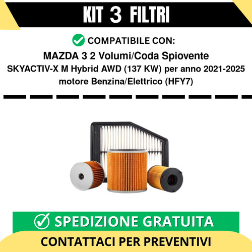 Kit filtri tagliando per - filtri,